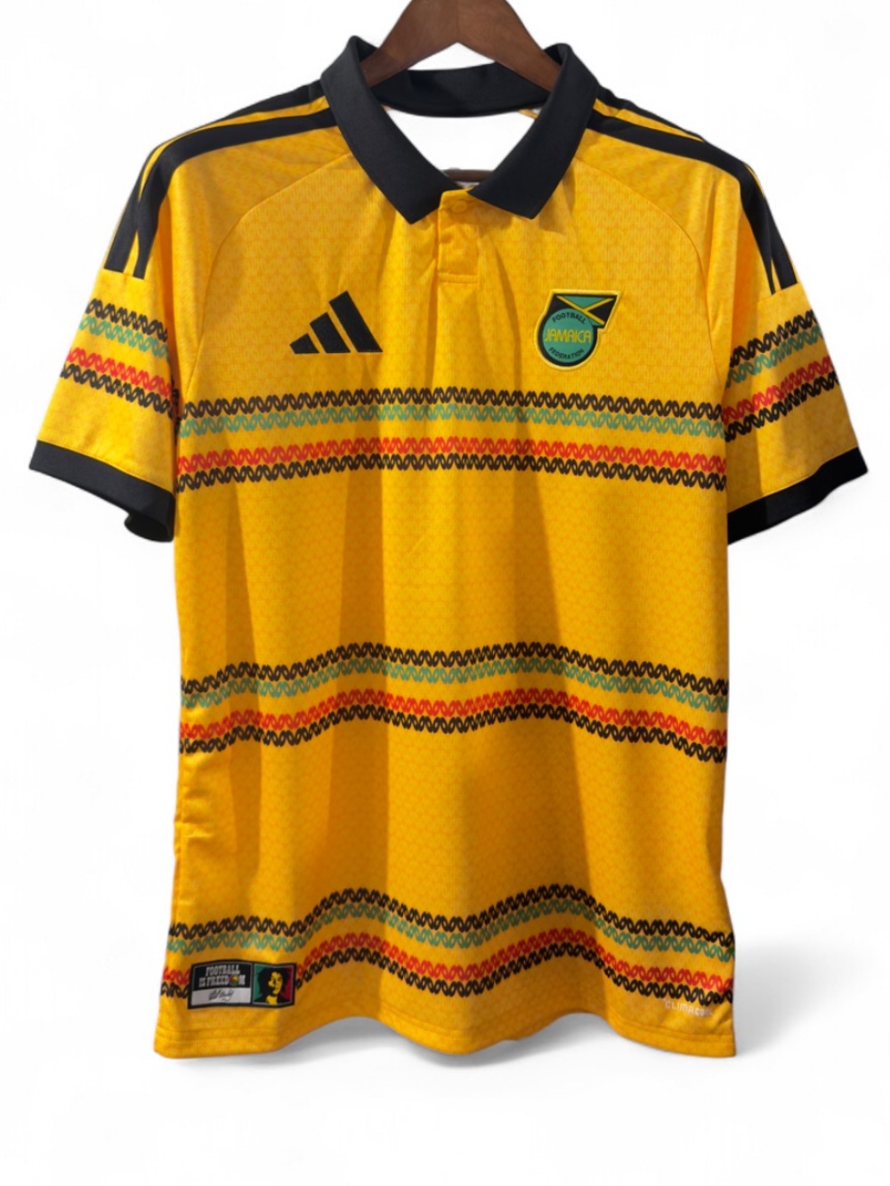 adidas x Bob Marley Jamaica Home Soccer Jersey Size Men’s Large (NWT)